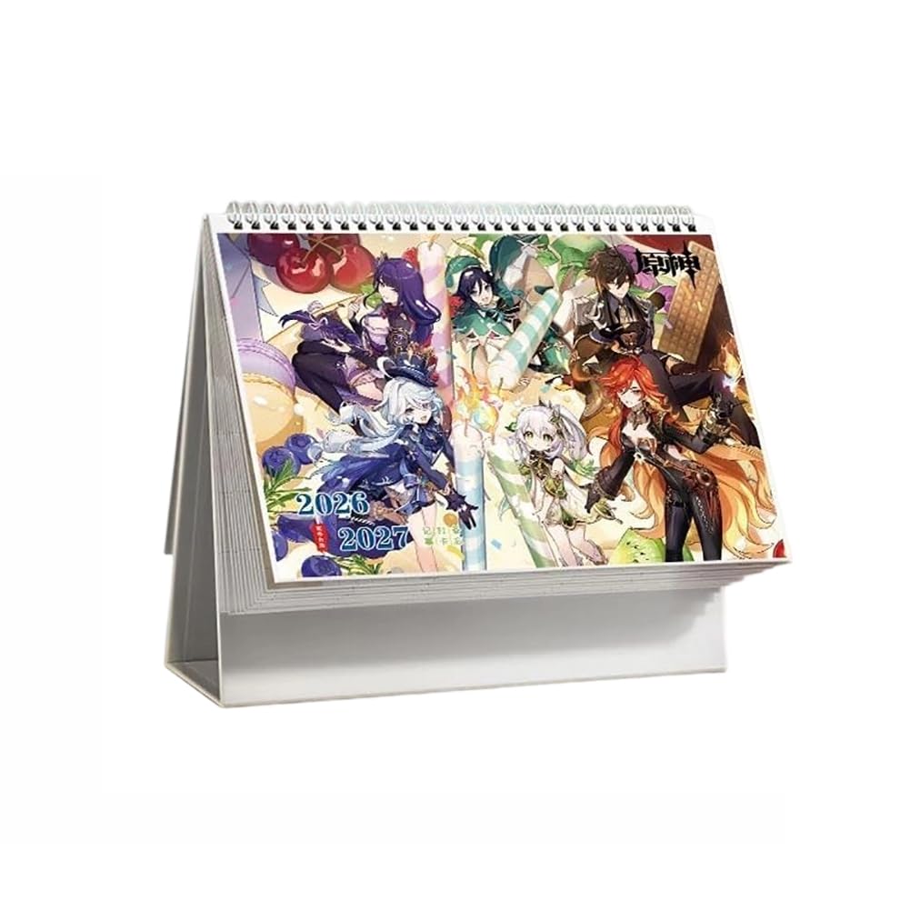 Amazon | 原神 カレンダー 2026-2027 1冊2年 卓上カレンダー